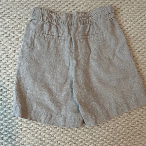 ATHLETA Womens Voyager Linen 7” Shorts Light Beige Size 2 Adjustable Pockets - Picture 3 of 8
